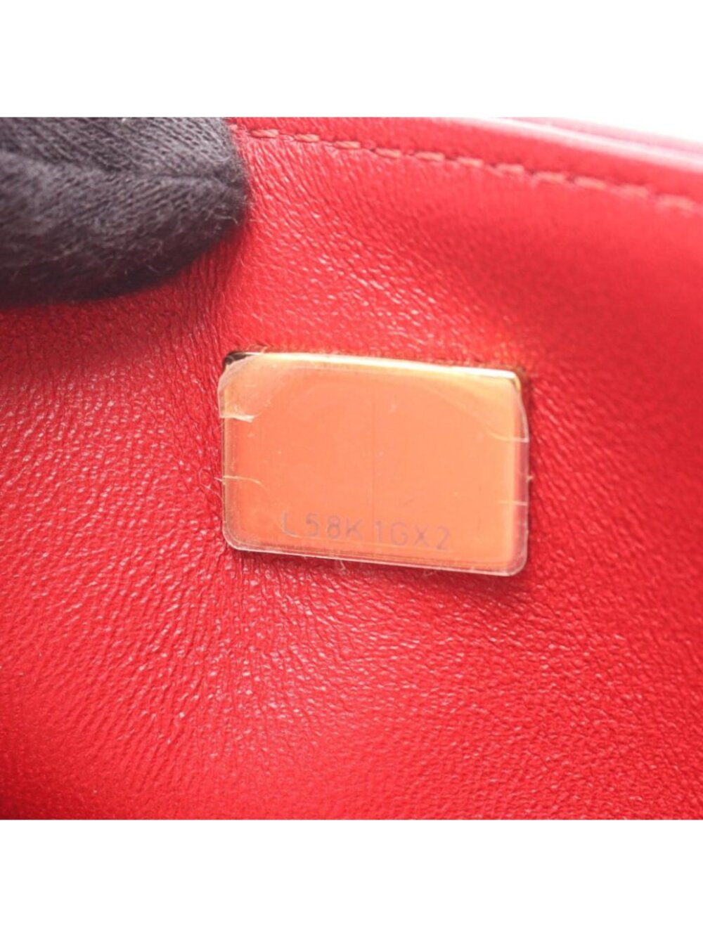 Chanel Shoulder Bag Small Red Leather Chain - Picture 5 of 10
